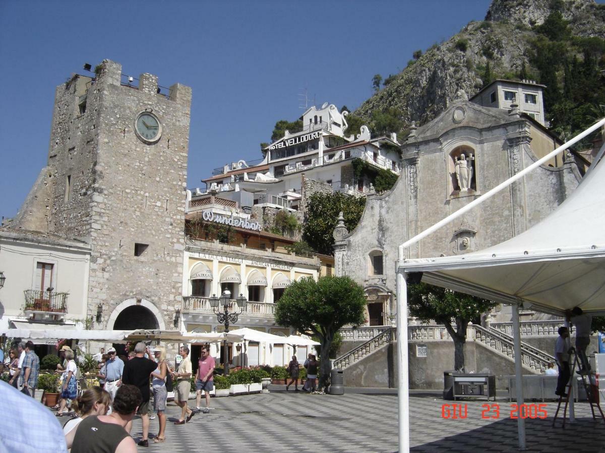 Ferienwohnung Taormina Castle And Sea View Exterior foto