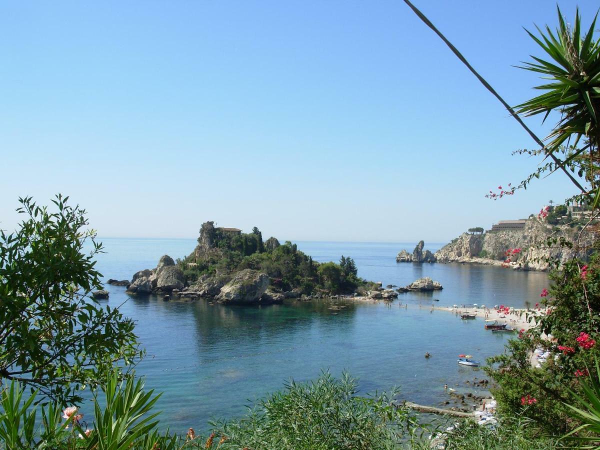 Ferienwohnung Taormina Castle And Sea View Exterior foto