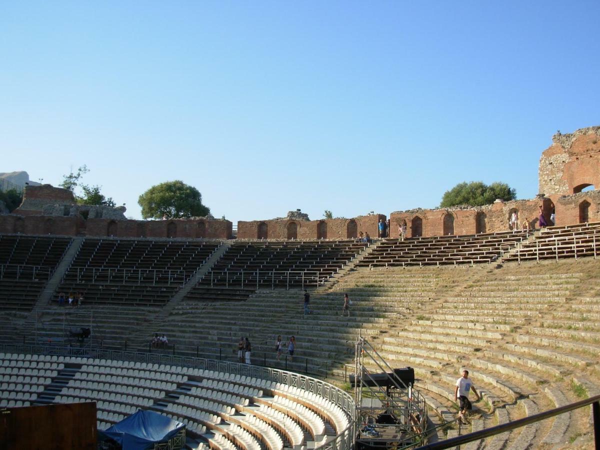 Ferienwohnung Taormina Castle And Sea View Exterior foto